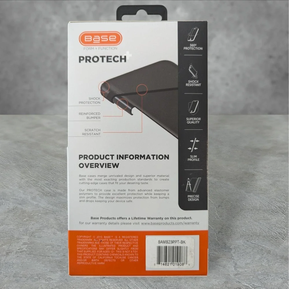 W7. Base Protech+ Case For Samsung Galaxy S23 Plus In Black W/MagCharge